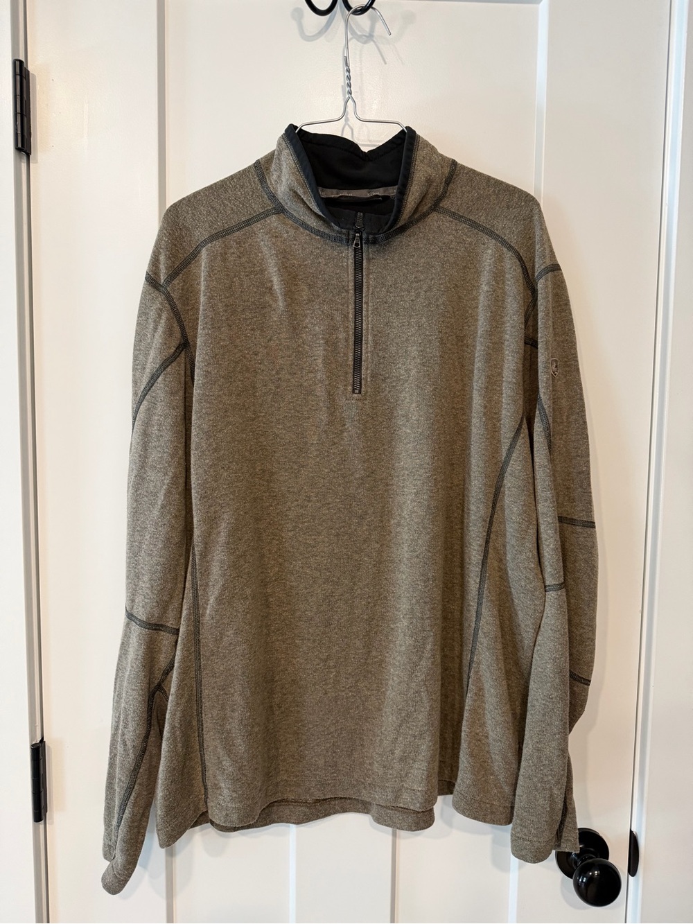 Kuhl Men's Kashmira Olive Green Quarter-Zip Pullover Size XL